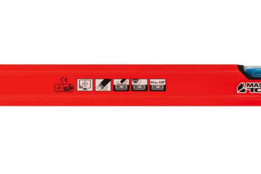 Уровень строительный MASTERTOOL ПРОФИ 100 см 2 капсулы 0,5 мм/м 0,03° фрезерованная поверхность/желоб для труб 37-1003 — изображение 6