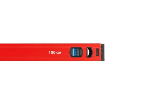 Уровень строительный MASTERTOOL ПРОФИ 100 см 2 капсулы 0,5 мм/м 0,03° фрезерованная поверхность/желоб для труб 37-1003 — изображение 7