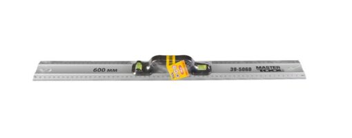 Линейка строительная алюминиевая MASTERTOOL 60 см с ручкой 2 капсулы 39-5060 — изображение 2