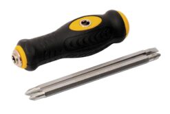 Отвёртка MASTERTOOL Т-образная 4-В-1 PH1-PZ2/PH2-SL6 130 мм 40-0140