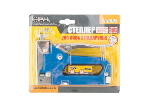Степлер пружинный MASTERTOOL скоба R53 4-14 мм, плавная регулировка силы удара, корпус металл 41-0905 — изображение 3