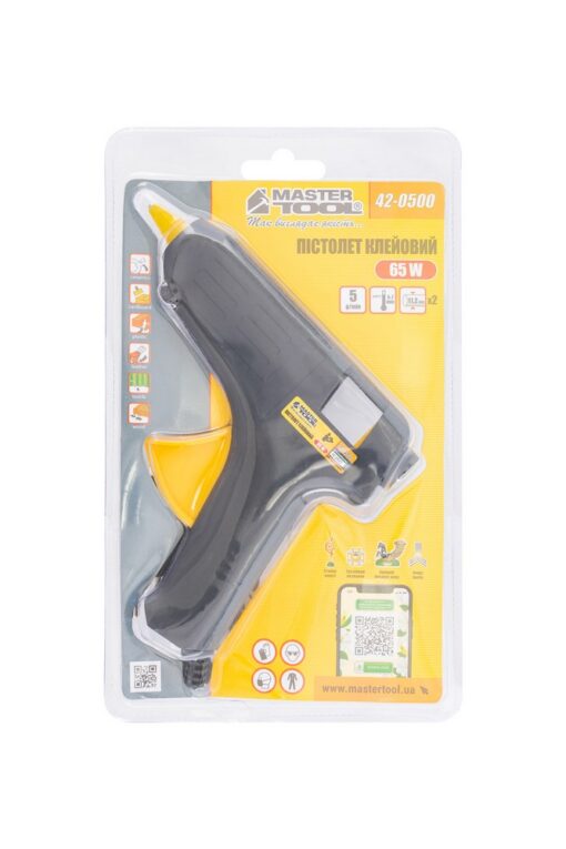 Пистолет клеевой MASTERTOOL Ø 11.2 мм 65 Вт/220 В/50 Гц 42-0500 — изображение 3
