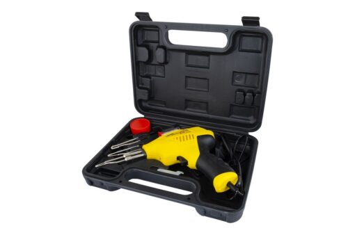 Паяльник импульсный MASTERTOOL с трансформатором 3 режима 200 Вт/220-240 V/50 Hz 0-500°С LED пластиковый кейс/аксессуары 44-0002 — изображение 3