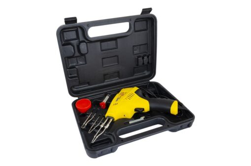 Паяльник импульсный MASTERTOOL с трансформатором 3 режима 200 Вт/220-240 V/50 Hz 0-500°С LED пластиковый кейс/аксессуары 44-0002 — изображение 4