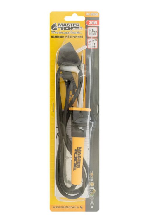 Паяльник электрический MASTERTOOL 30 Вт 220V/50Hz 280°С 44-0006 — изображение 4