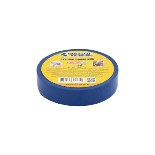 Лента изоляционная MASTERTOOL 17 мм 15 м 10 шт синяя 44-9015
