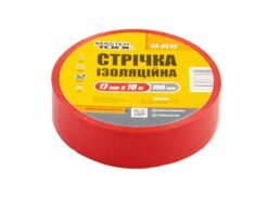 Лента изоляционная MASTERTOOL 17 мм 10 м 10 шт красная 44-9210