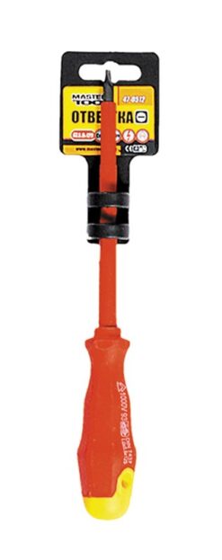 Отвёртка диэлектрическая шлицевая MASTERTOOL SL5.5х125 мм 1000 V 47-0512