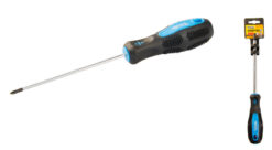 Отвёртка крестовая магнитная MASTERTOOL PH0х100 мм ручка с TPR покрытием 48-5010