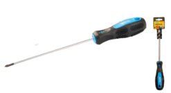 Отвёртка крестовая магнитная MASTERTOOL PH0х125 мм ручка с TPR покрытием 48-5012