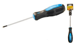 Отвёртка крестовая магнитная MASTERTOOL PH1х75 мм ручка с TPR покрытием 48-5175