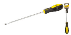 Отвёртка шлицевая MASTERTOOL SL6х200 мм ручка с TPR покрытием 48-5620
