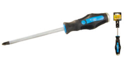 Отвёртка ударная крестовая магнитная MASTERTOOL PH3х150 мм ручка с TPR покрытием 49-5315