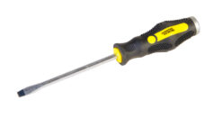 Отвёртка ударная шлицевая магнитная MASTERTOOL SL6х125 мм ручка с TPR покрытием 49-5612