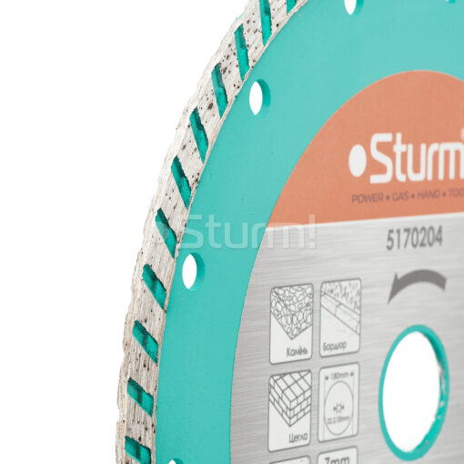 Диск алмазный Turbo 180×22 мм Sturm 5170204 — изображение 2