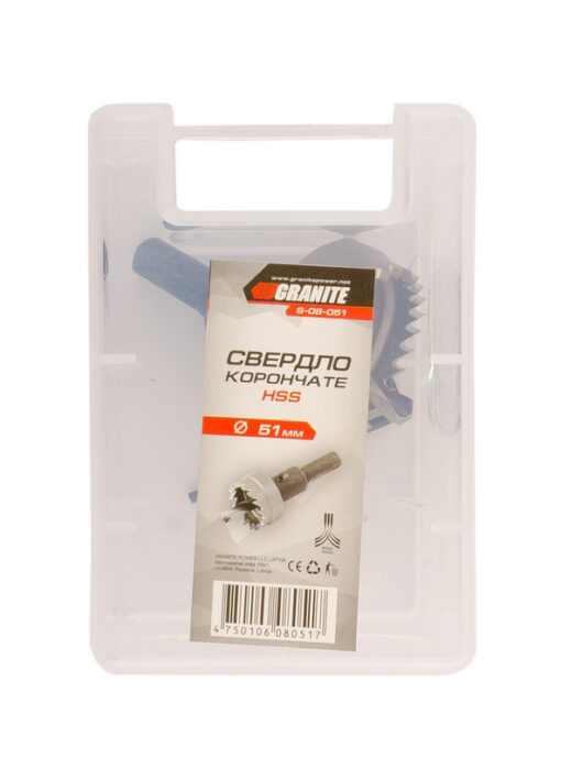 Сверло корончатое GRANITE HSS 51 мм 6-08-051 — изображение 2