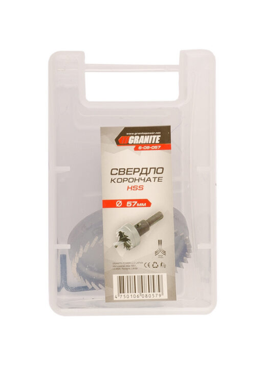 Сверло корончатое GRANITE HSS 57 мм 6-08-057 — изображение 2