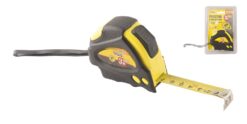 Рулетка MASTERTOOL 3 м 16 мм с магнитами 2 фиксатора покрытие TPR 61-3016