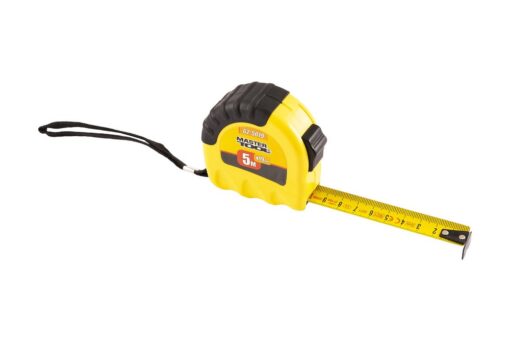 Рулетка MASTERTOOL 5 м 19 мм тип "Shiftlock" фиксатор полотна нейлоновое покрытие 62-5019