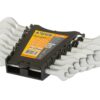 Ключи рожковые MASTERTOOL SATIN FINISH набор 8 шт (6х7 - 20х22 мм) 31CRV3 DIN3110 70-2108