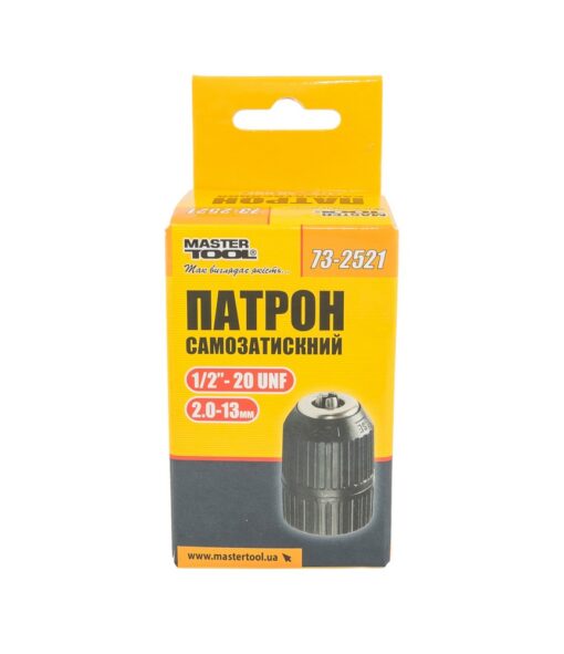 Патрон для дрели самозажимной MASTERTOOL 1/2"-20 2.0-13 мм 73-2521 — изображение 4