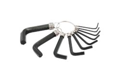 Ключи шестигранные MASTERTOOL CrV 1,5-10 мм 38/60 мм набор 10 шт 75-0954