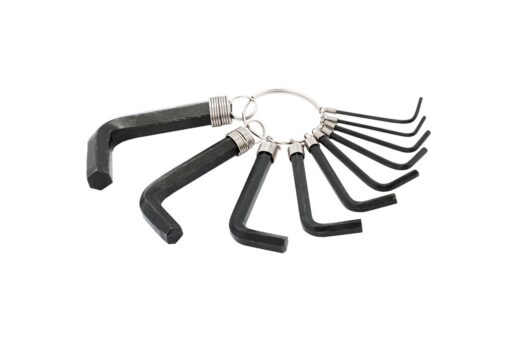 Ключи шестигранные MASTERTOOL CrV 1,5-10 мм 38/60 мм набор 10 шт 75-0954