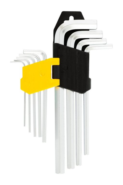 Ключи шестигранные MASTERTOOL CrV 1,5-10 мм 74/172 мм набор 9 шт 75-0956 — изображение 3