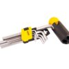 Ключи шестигранные с держателем MASTERTOOL CrV 1,5-10 мм 74/172 мм набор 9 шт 75-0958
