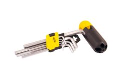 Ключи шестигранные с держателем MASTERTOOL CrV 1,5-10 мм 74/172 мм набор 9 шт 75-0958