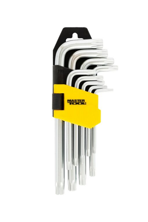 Ключи TORX MASTERTOOL CrV Т10/Т50 55/133 мм набор 9 шт 75-0960 — изображение 2