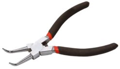 Щипцы изогнутые для внутренних стопорных колец MASTERTOOL 175 мм  C45/HRC 38~48 75-1309