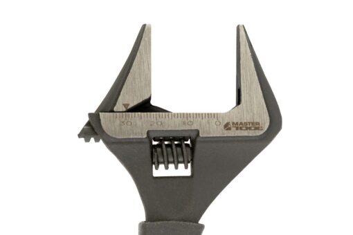 Ключ разводной MASTERTOOL 150 мм 0 – 35 мм тонкие губки CrV рукоятка с TPR накладкой 76-0321 — изображение 4