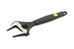 Ключ разводной MASTERTOOL 200 мм 0 – 38 мм тонкие губки CrV рукоятка с TPR накладкой 76-0322
