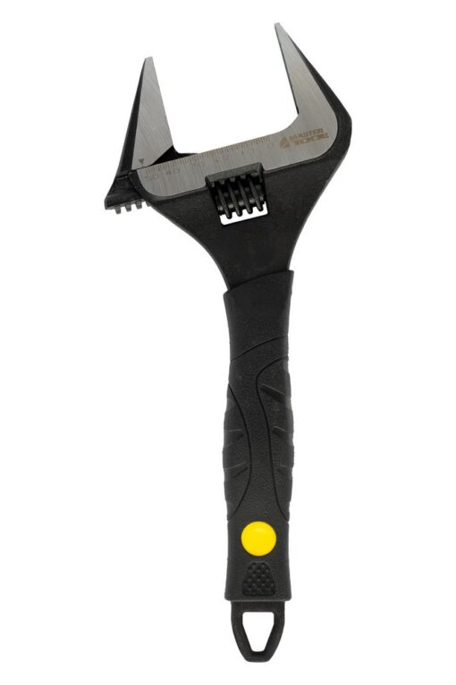 Ключ разводной MASTERTOOL 250 мм 0 – 50 мм тонкие губки CrV рукоятка с TPR накладкой 76-0323 — изображение 2