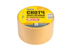 Лента двухсторонняя MASTERTOOL на тканевой основе 50 мм 5 м 77-6505