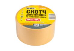 Лента двухсторонняя MASTERTOOL на тканевой основе 50 мм 10 м 77-6510