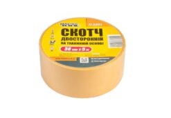 Лента двухсторонняя MASTERTOOL на тканевой основе 38 мм 5 м 77-6805