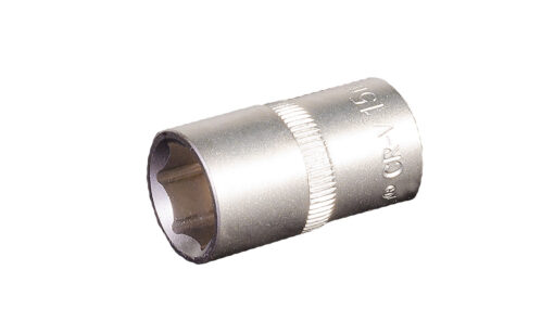 Головка торцевая 6-гранная MASTERTOOL ½" 15 мм L 40 мм CrV 78-0015