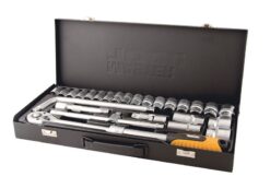 Набор инструментов MASTERTOOL PROFI ½" 26 шт 8-32 мм телескопическая трещотка CrV50BV30 металлический кейс 78-4126