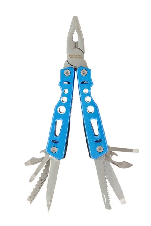 Мультитул MASTERTOOL "Плоскогубцы MAXI" 15в1 алюминиевая рукоятка чехол 79-0525