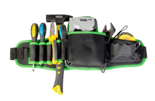 Пояс для инструментов MASTERTOOL монтерский 1300х160 мм 9 карманов 1680 DEN 79-1933 — изображение 5