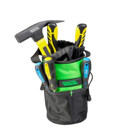 Сумка для инструментов открытая MASTERTOOL 220х145 мм 10 карманов усиленное дно 1680 DEN 79-1937 — изображение 6