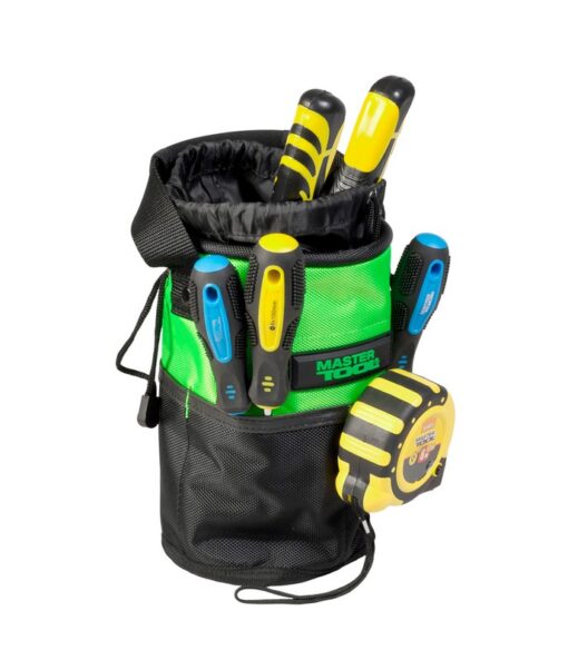 Сумка для инструментов открытая MASTERTOOL 220х145 мм 10 карманов усиленное дно 1680 DEN 79-1937 — изображение 7