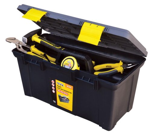 Ящик для инструментов MASTERTOOL с пластиковыми замками 19.5" 500х250х255 мм 79-2212