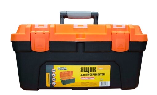 Ящик для инструментов MASTERTOOL с пластиковыми замками 20" 507х254х259 мм 79-6027 — изображение 2