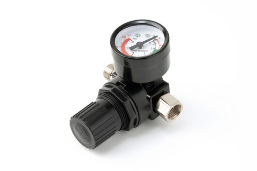 Краскопульт пневматический MASTERTOOL HVLP GLAZE ВПЛБ 600 мл Ø 1,4 мм круглый/плоский факел 150-220 л/мин 3-4 бар манометр 80-8910 — изображение 6