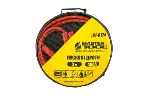 Провода пусковые MASTERTOOL 400А/12V/24V 3 м t до -40°C сумка для хранения 81-0124 — изображение 4