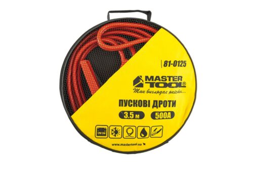 Провода пусковые MASTERTOOL 500А/12V/24V 3.5 м t до -40°C сумка для хранения 81-0125 — изображение 4