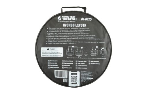 Провода пусковые MASTERTOOL 500А/12V/24V 3.5 м t до -40°C сумка для хранения 81-0125 — изображение 5